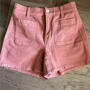 Madewell Emmett shorts in Rose.